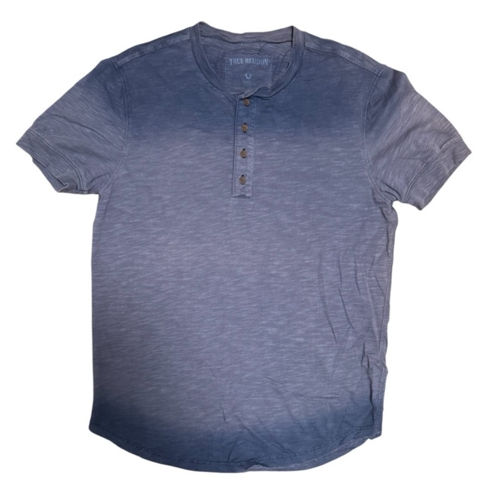 True Religion Ombre Henley T-Shirt – Size Medium